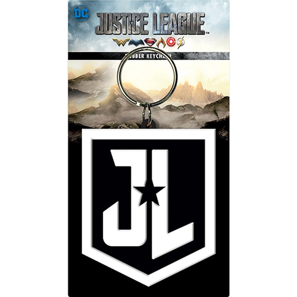 JUSTICE LEAGUE ジャスティスリーグ - JL Shield / ラバー・キーリング / キーホルダー - PGS